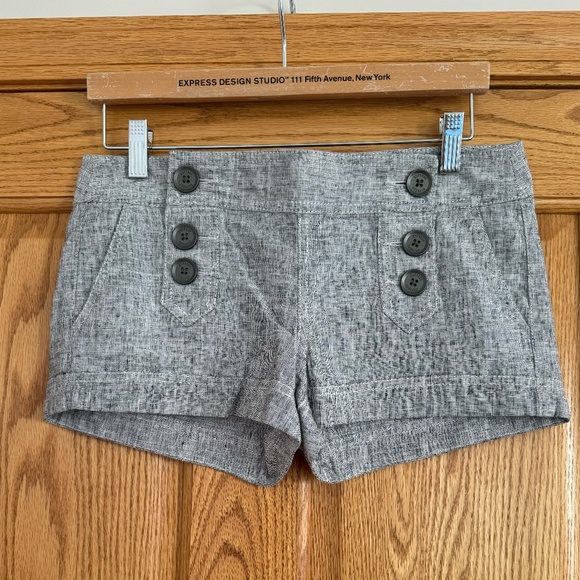 Express GRAY/WHITE/BLACK Shorts Women's SIZE 0 - Picture 4 of 5